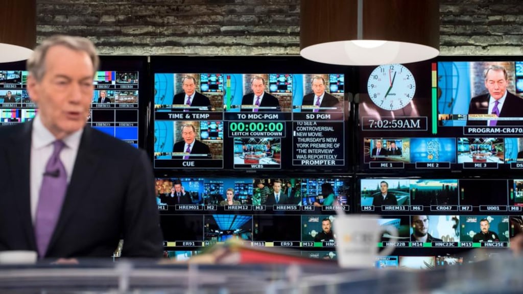 Charlie Rose: the fired anchor taping CBS This Morning in 2014. Photograph: Karsten Moran/New York Times