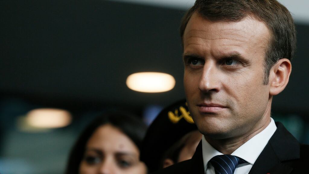 Emmanuel Macron: his reforms seek to impose high social charges on short-term contracts and offer lower charges for permanent jobs. Photograph: Etienne Laurent /EPA