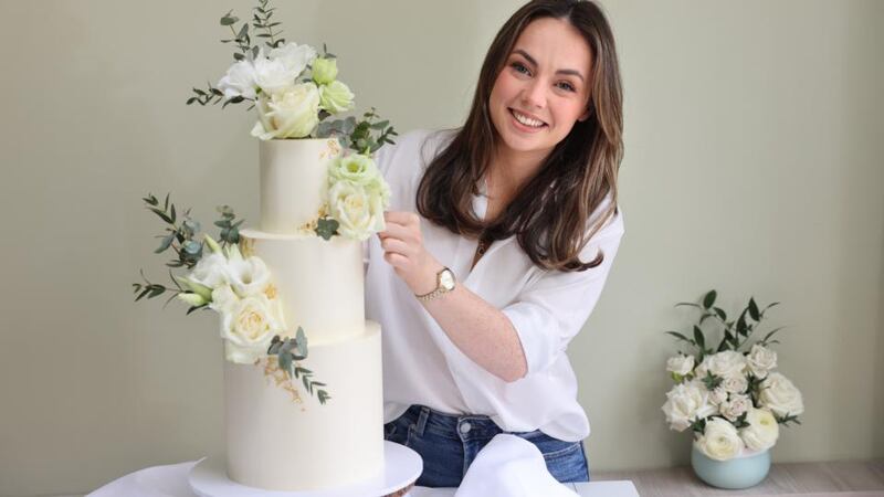 Rebecca Synnott of Synnott’s Signature Bakes: Couples throughout the pandemic ‘got back to the reason why they wanted to get married in the first place’. Photograph: Dara Mac Dónaill