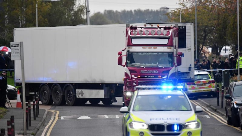 Police had originally reported that the truck had arrived in Britain last Saturday via Holyhead. Photograph: Ben Stansall/AFP/Getty