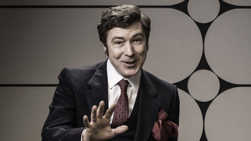 Aiden Gillen as comedian Dave Allen in ‘Dave Allen at Peace’. Photograph: RTÉ