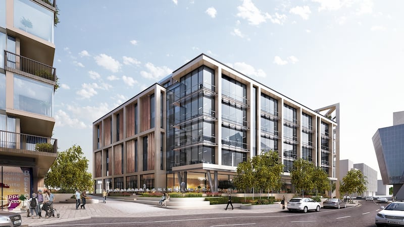 Development comprises 203,700 square feet of offices over eight levels, with 26 car parking spaces and room for 318 bicycles.