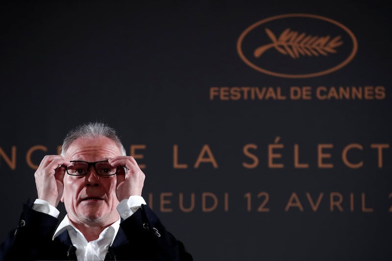 Thierry Frémaux at the official selection for the 71st Cannes Film Festival. Photograph: Benoit Tessier/Reuters