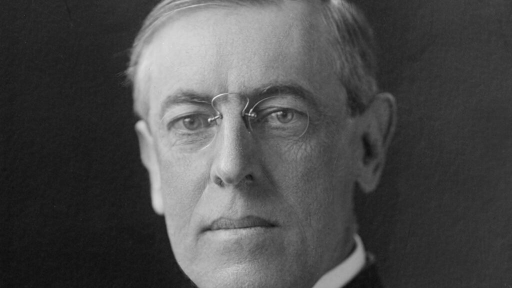 US president Woodrow Wilson: he ordered General John J “Black Jack” Pershing to “pursue and disperse” the bandits
