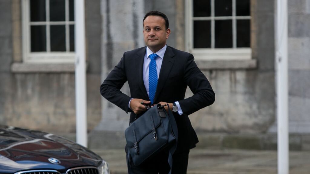 Tánaiste Leo Varadkar: publicans serving takeaway pints ‘seem to be getting around the law’. File photograph: Gareth Chaney/Collins