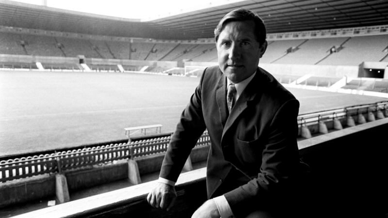 Former Manchester United manager Frank O’Farrell at Old Trafford after his appointment. Photo: Peter Robinson/EMPICS via Getty Images
