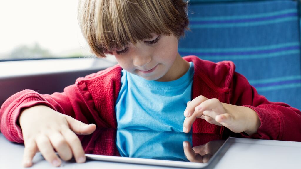 Typical screen time for children on a weekday was reported to be between one and two hours. Photograph: Getty Images