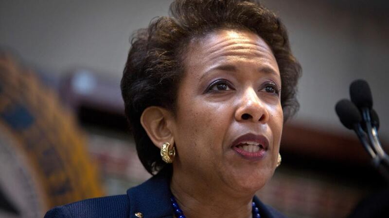 US attorney general Loretta Lynch: “These individuals and organisations engaged in bribery to decide who would televise games, where the games would be held, and who would run the organisation overseeing soccer worldwide.” Photograph: Victor J Blue/Bloomberg