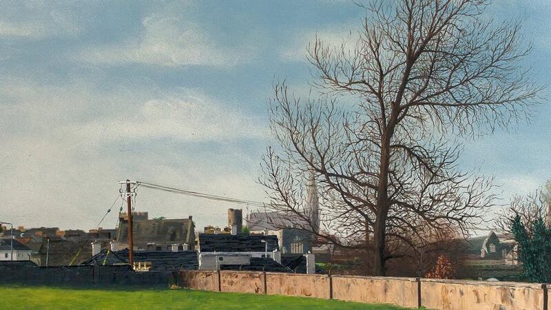 ‘The Village of Kilmallock, Co Limerick’ (oil-on-board) by Mark Kelly, estimated at €1,000-€2,000