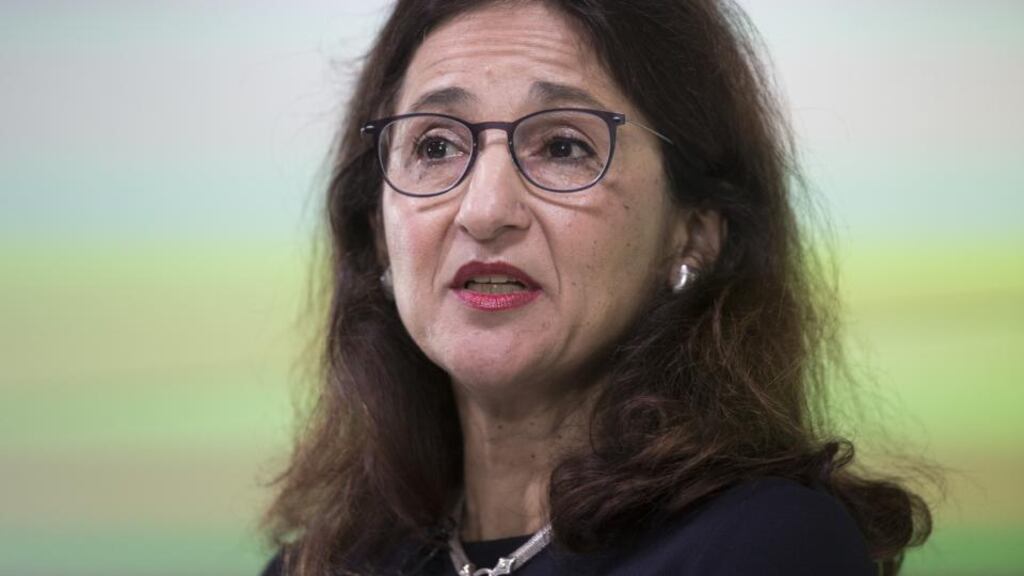 Outgoing Bank of England deputy governor Nemat ‘Minouche’ Shafik said a UK rate cut would depend on data. Photograph: Bloomberg