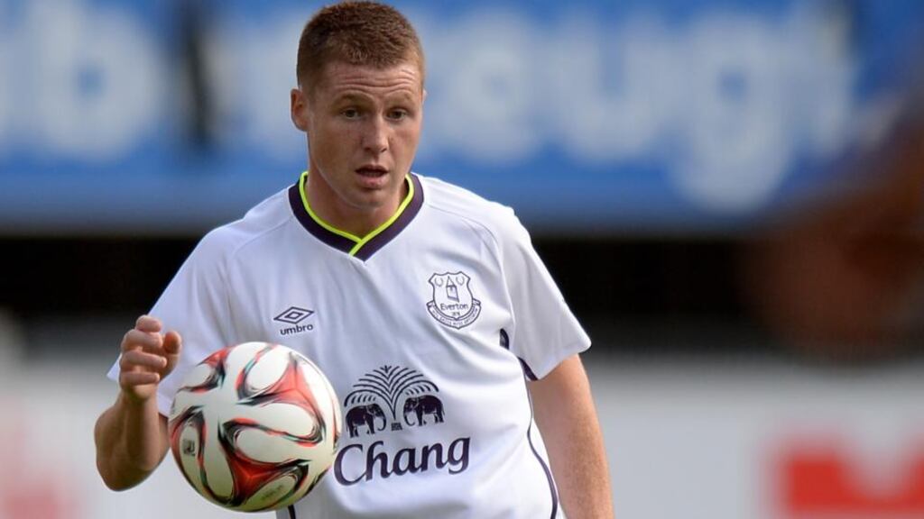James McCarthy of Everton has a bright future at Everton, according to manager Roberto Martinez. Photograph: Sascha Steinbach/Bongarts/Getty Images