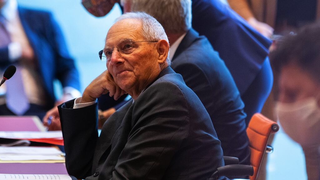 Bundestag president Wolfgang Schäuble: “The principles of the rule of law and democracy oblige the parliamentary legislator to make decisions itself and not leave it to the administration.”  Photograph:Bloomberg