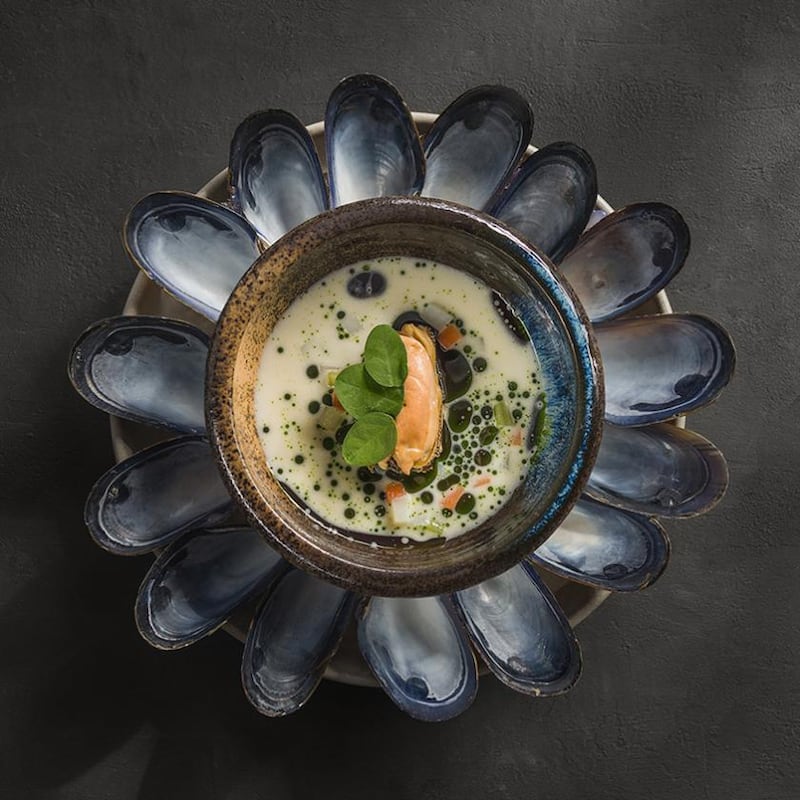 Irish Blue Mussels, Cider, Parsley at Cure in Singapore