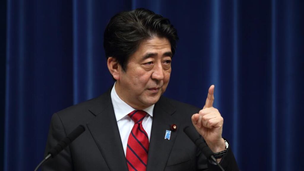 Japan’s prime minister Shinzo Abe: his country’s stance on child porn is increasingly an embarrassment to his government. Photograph: Tomohiro Ohsumi/Bloomberg