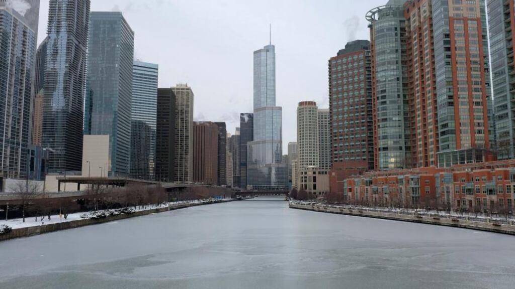 A frozen Chicago. The US has had good news on the jobs front.