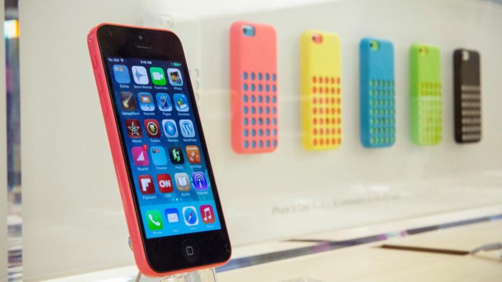 The iPhone 5C will be available to buy in Ireland on October 25th. Photograph: Andrew Burton/Getty Images