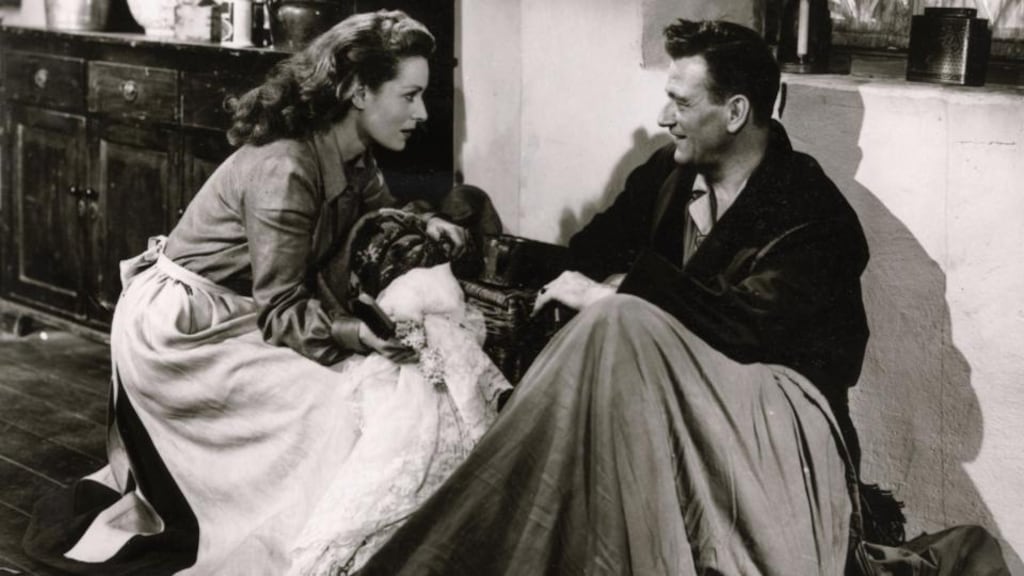 Maureen O’Hara and John Wayne in The Quiet Man
