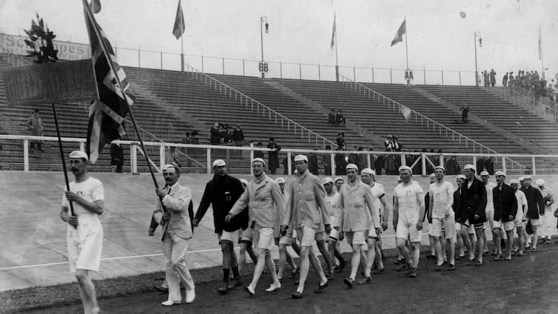 Parke won a silver medal as part of the British and Irish Olympic team at the 1908 London Olympics. Photograph: Hulton Archive/Getty Images