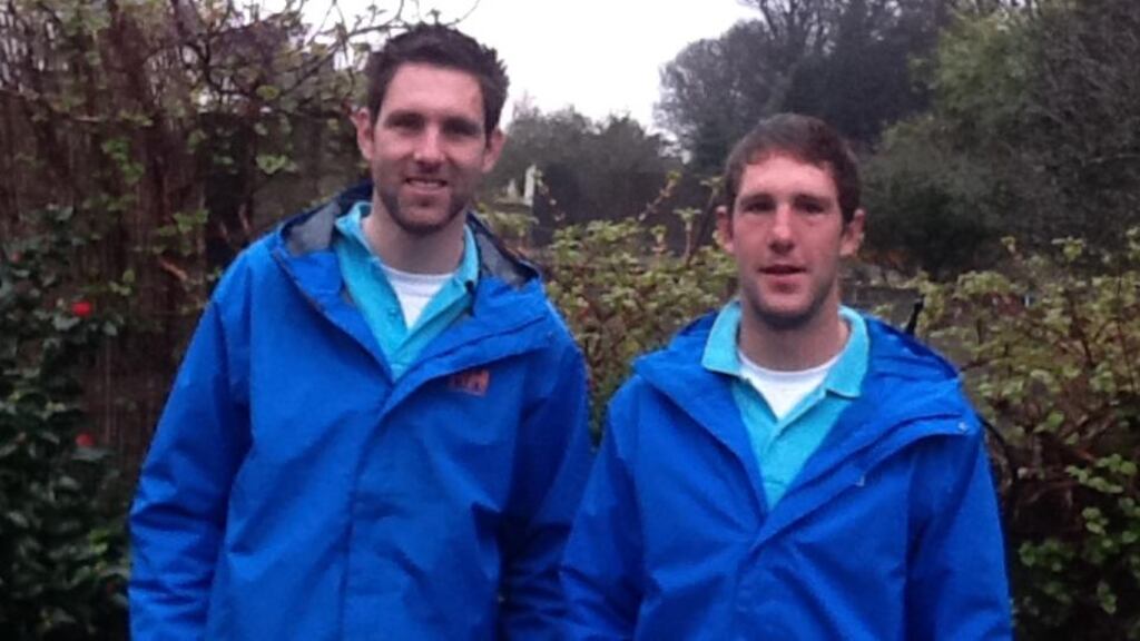 Paul (left) and Justin Harvey: “We want customers to come in and have a boutique experience, to walk around and see the plants growing, to feel them in their hands, and get enthusiastic about growing them themselves,” Paul says