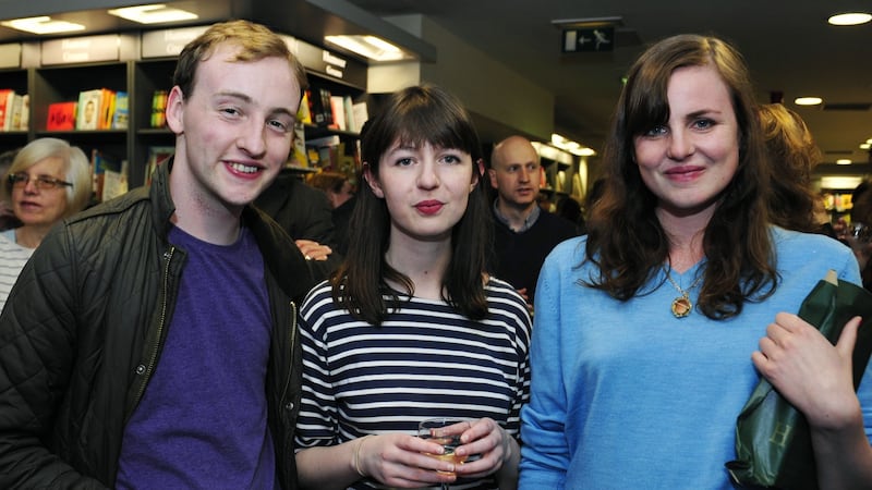 Conversations with Friends, the debut novel by 25-year-old Irish writer Sally Rooney, centre, described as a “startling, intimate” story of high-risk relationships, youth and love, is to be published by Faber next June after it outbid six other publishers for the rights. It has also been sold to 11 international publishers. Photograph: Aidan Crawley