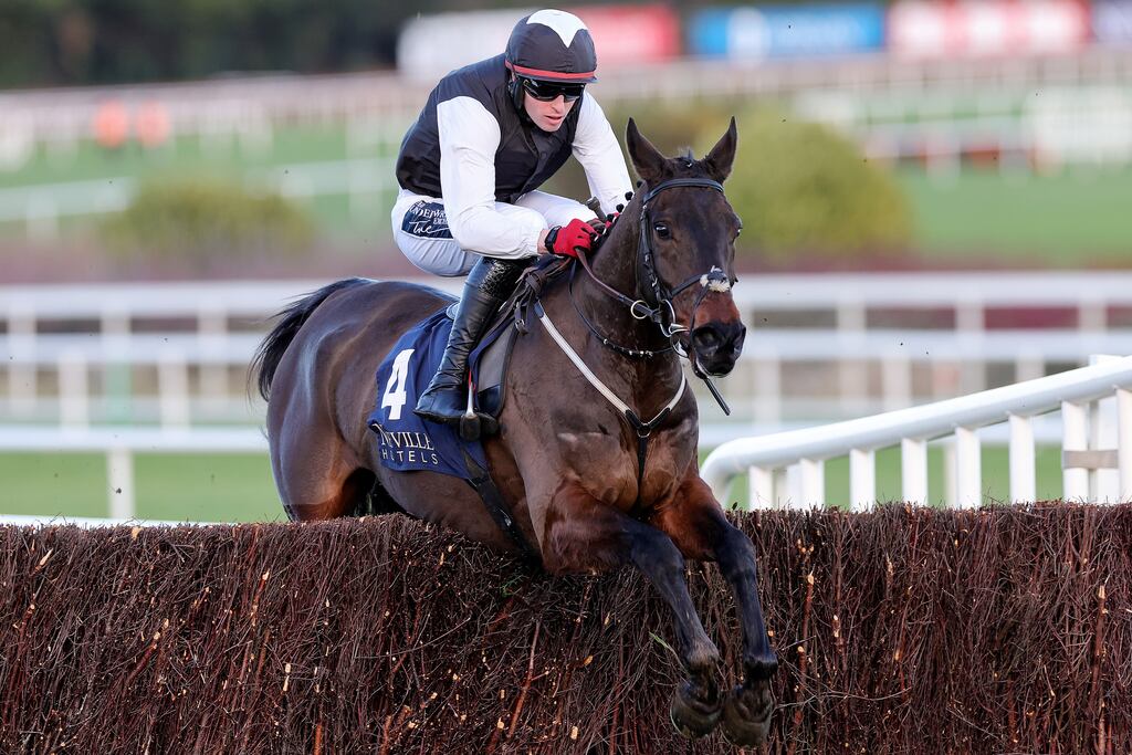 Keith Donoghue and Flooring Porter won the Guinness Kerry National in a dominant display. Photograph: Laszlo Geczo/Inpho