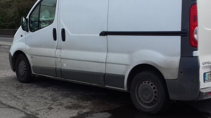 A woman was arrested by gardaí after causing material damage to four vehicles parked on Guild Street by the IFSC in Dublin 1. Photograph: And Garda Síochána