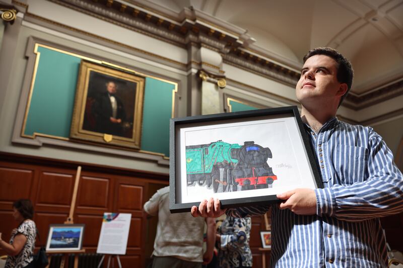 Artist Evan McLoughlin from Blackrock, Co. Dublin. Photograph: Dara Mac Dónaill