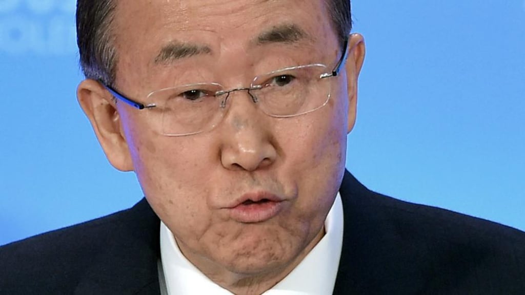 UN Secretary-General Ban Ki-moon has announced a review of how the body dealt with claims of child sexual abuse by soldiers from France, Chad and Equatorial Guinea in the Central African Republic. File photograph: Mandel Ngan/AFP/Getty Images
