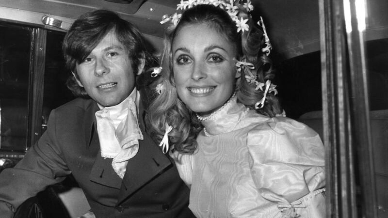 Sharon Tate and husband Polish film director Roman Polanski on their wedding day. Her wedding dress will be on display in Newbridge. Photograph: Evening Standard/Getty Image