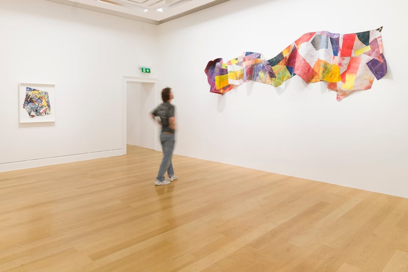 Sam Gilliam: Sewing Fields, at Imma. Photograph: Louis Haugh