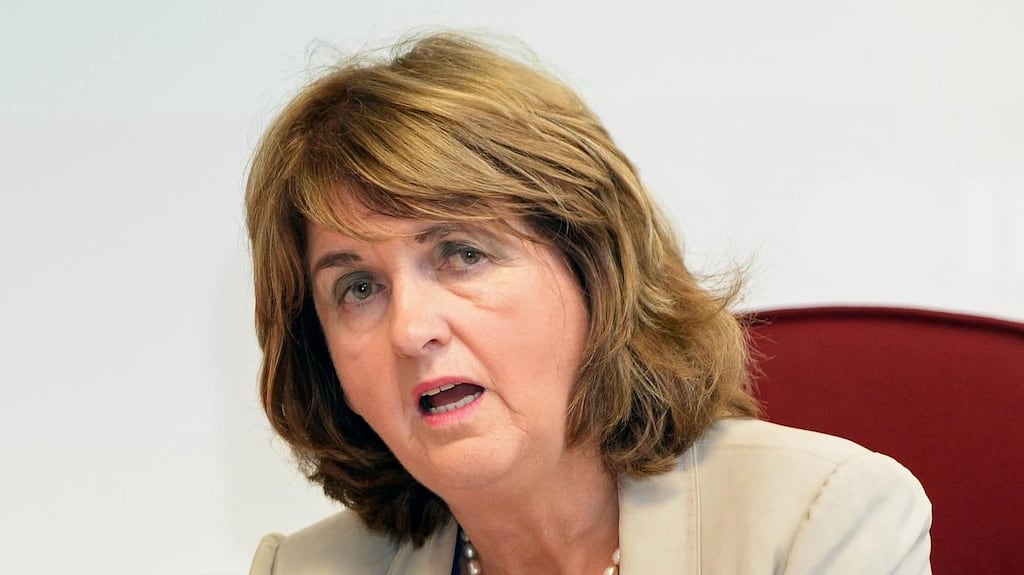Tánaiste Joan Burton: ‘I was worried about the parallels with fascism. How you move from a situation where you are arguing as you see it from a democratic point of view but you then decide that imprisoning people in a car is an appropriate way to treat people or to have some kind of a democratic discussion, I simply don’t know.’ Photograph: Eric Luke/The Irish Times