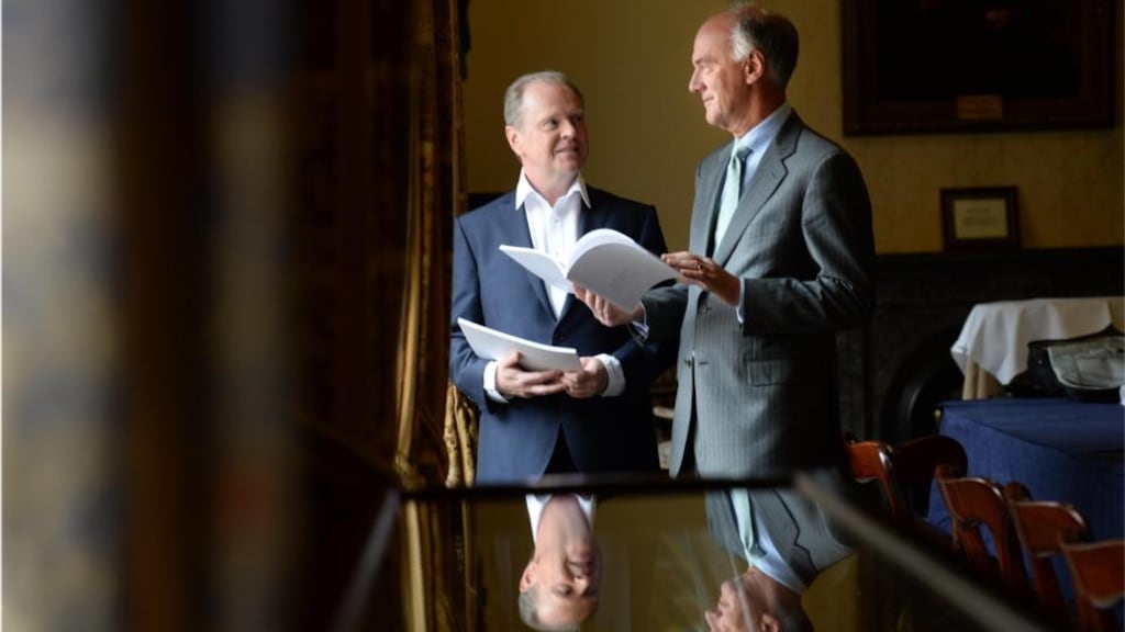 Prof Kevin Malone, of the School of Medicine and Medical Science at UCD and St Vincent’s University Hospital with Prof John Crowe, president Royal College of Physicians in Ireland, at the publication of the Suicide in Ireland 2003-2008 report. Photograph: Dara Mac Dónaill