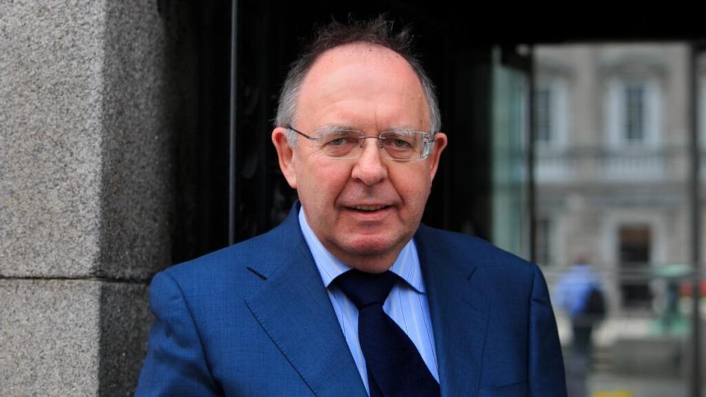 Tom Considine, the former secretary general of the Department of Finance, arrives for the banking inquiry at Leinster House, Dublin. Photo: Gareth Chaney Collins