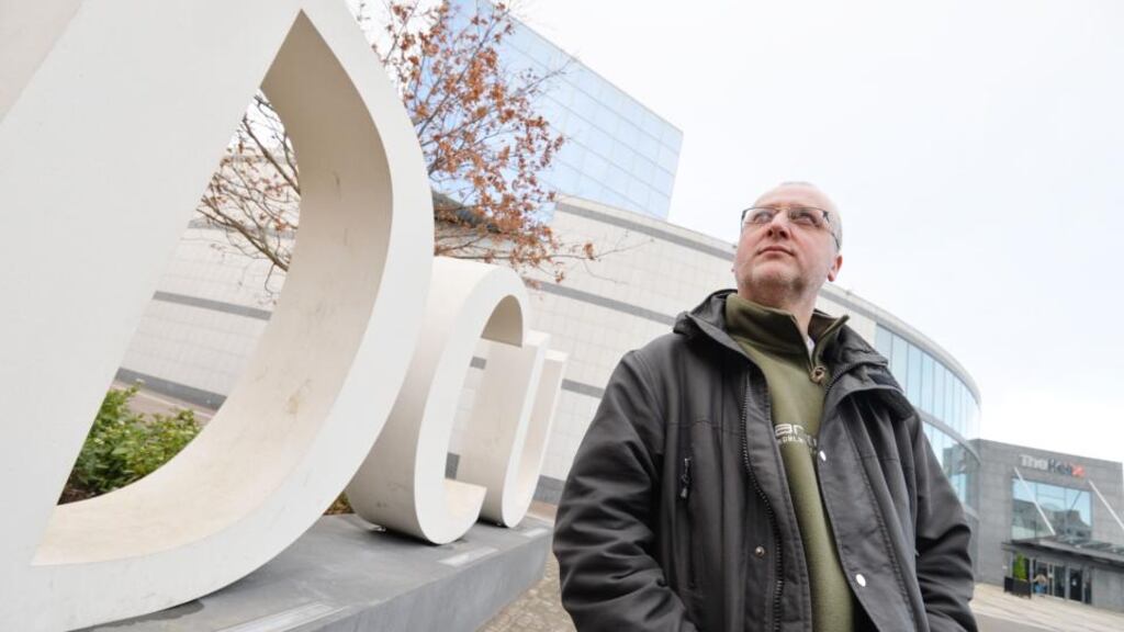 Alma matters:  Pat O’Mahony  at DCU. Photograph: Alan Betson