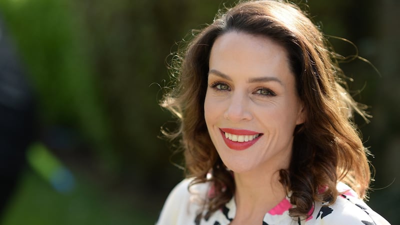 Broadcaster Sarah McInerney at home in Sutton. Photograph: Dara Mac Donaill