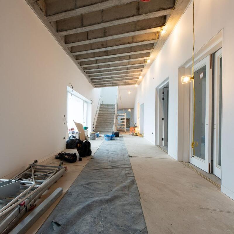 Work in progress at Dún Laoghaire Baths. Photograph: Peter Cavanagh