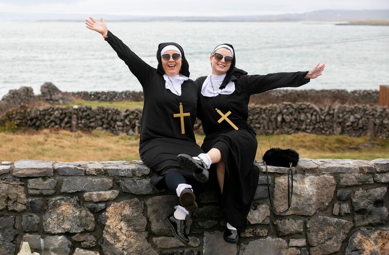 An annual Tedfest still attracts hundreds of devotees dressed up as characters from the show. Photograph: Gareth Chaney