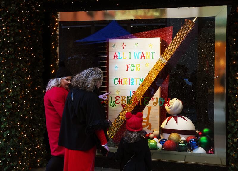 Many of us did not have to spend any money on new clothes last year or in 2020, but it might be a different story this Christmas. Photograph: Brian Lawless/PA