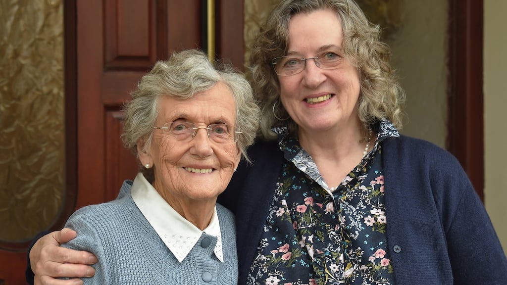 Kathleen Harkin (93) and her daughter Margo. Photograph: Trevor McBride