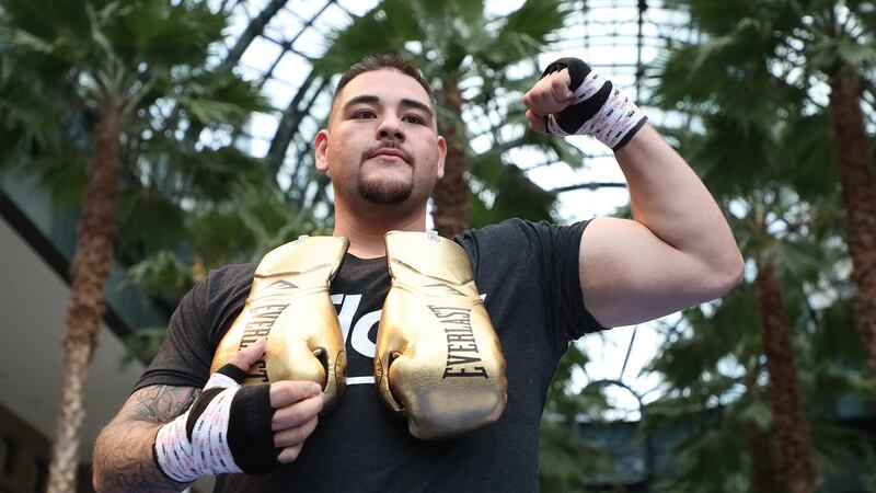 Andy Ruiz Jr takes on Anthony Joshua in New York on Saturday night. Photograph: Al Bello/Getty
