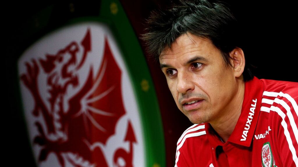 Wales manager Chris Coleman during a press conference at Cardiff City Stadium, Cardiff. Photograph: David Davies/PA
