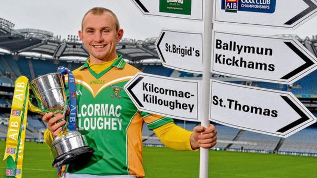 Kilcormac-Killoughey's Ger Healion at Croke Park yesterday.
