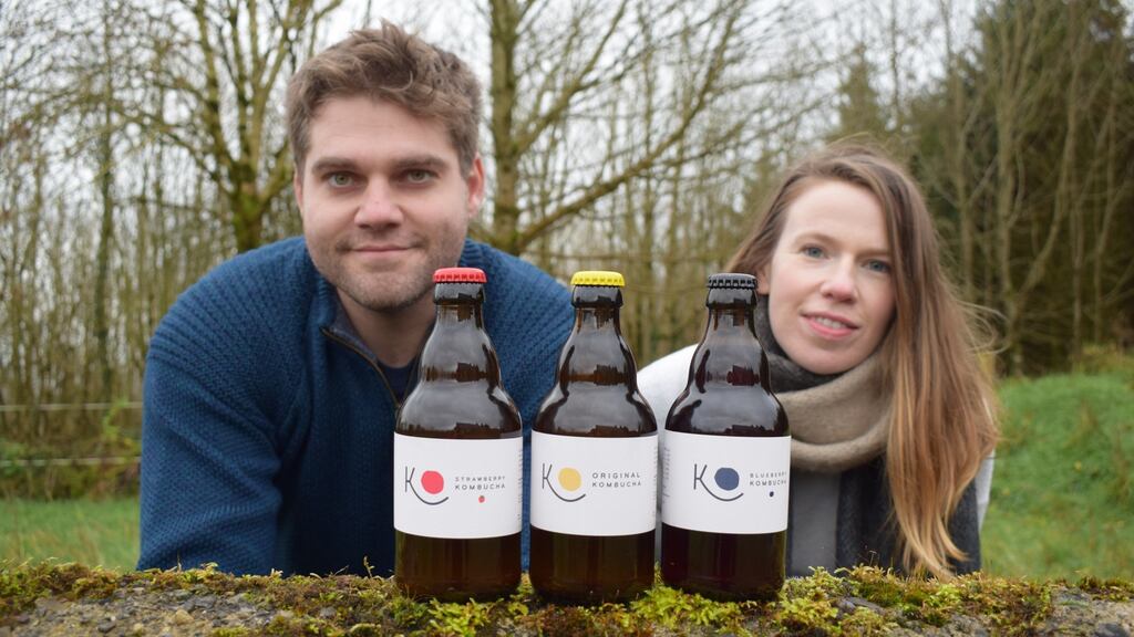 KO Kombucha founders Ronan Coughlan and Tracy Armstrong