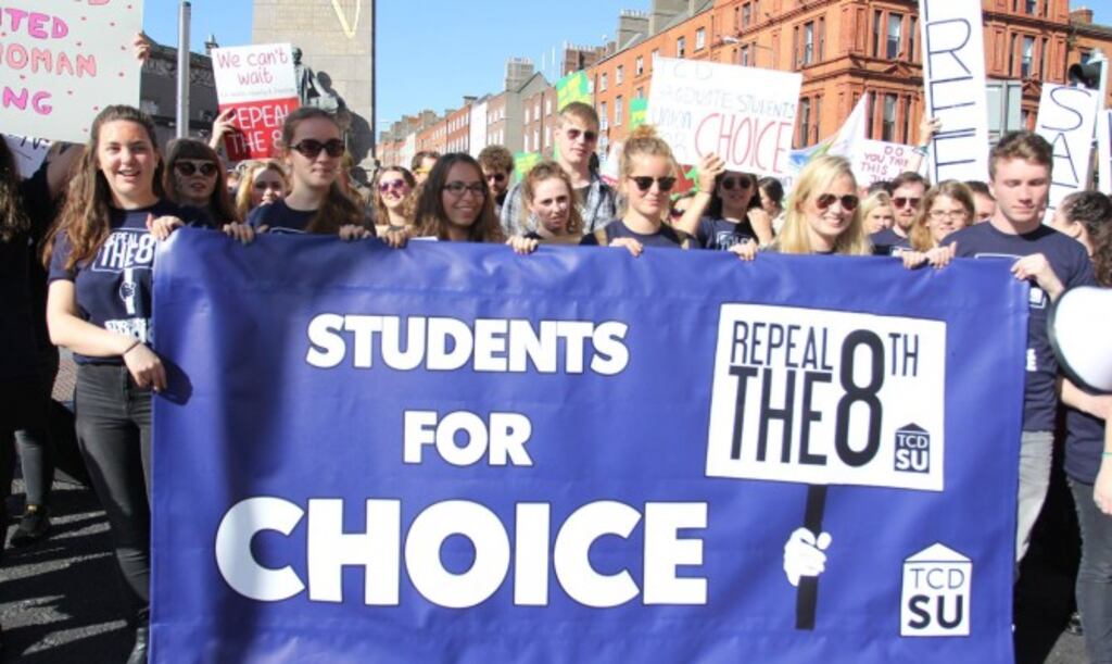 Photograph: Courtesy of The College View/Repeal the 8th
