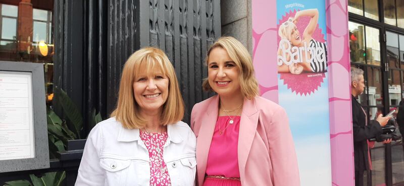 Elizabeth with her daughter Lorraine at the premiere. Photograph: Alessia Micalizzi