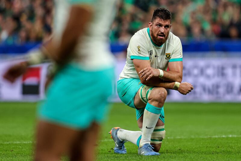 South Africa and Munster's Jean Kleyn. Photograph: Dan Sheridan/Inpho