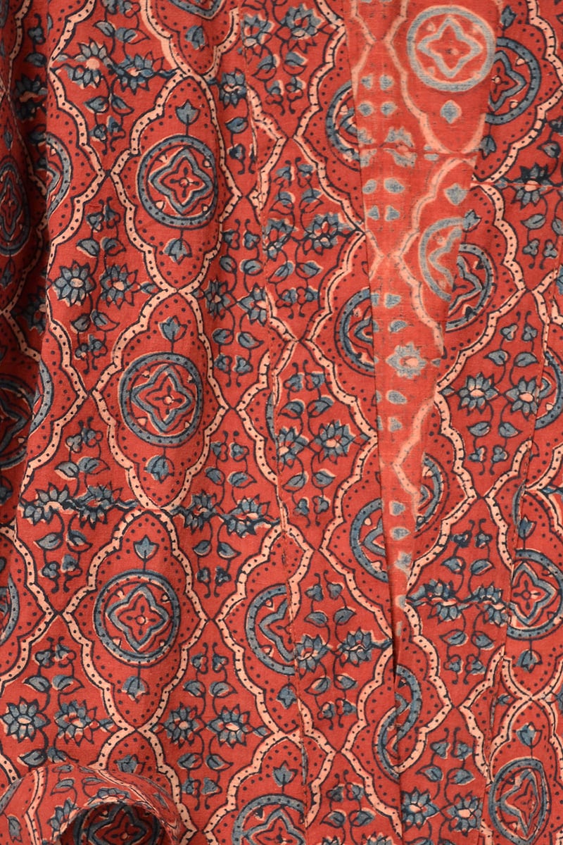 One of the four handblocked prints in the new Four Threads collection.