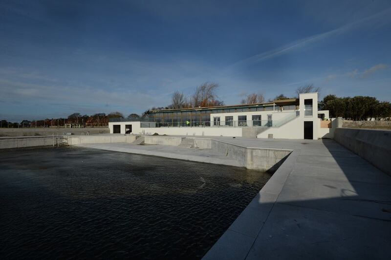 A view of the refurbished Clontarf Baths. Photograph: Dara Mac Dónaill/The Irish Times