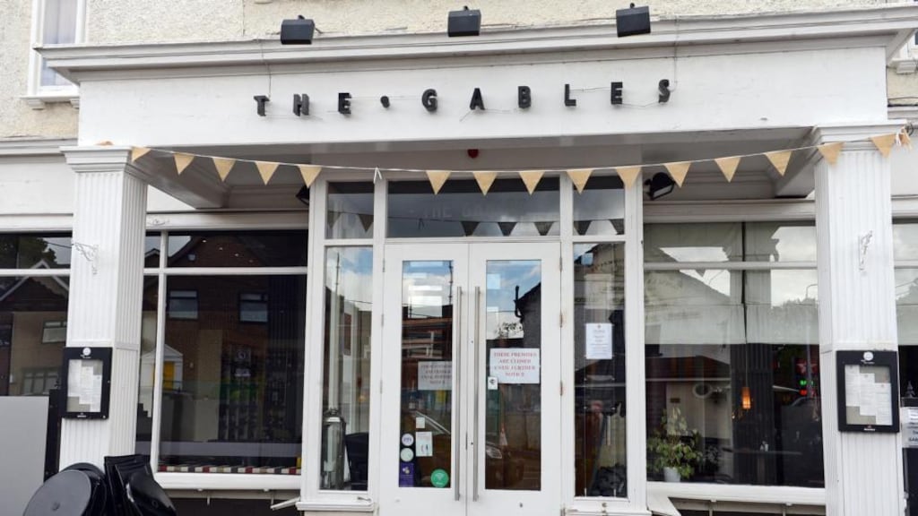 The Gables restaurant and wine bar on Torquay Road, Foxrock: “closed until further notice”. Photograph: Eric Luke/The Irish Times