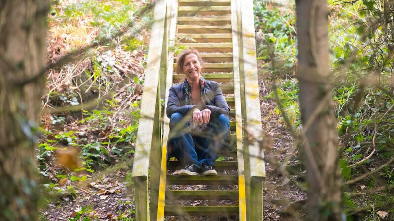 Liz Fitzgerald in her garden at Dunmore East, Co Waterford. Photograph: Patrick Browne